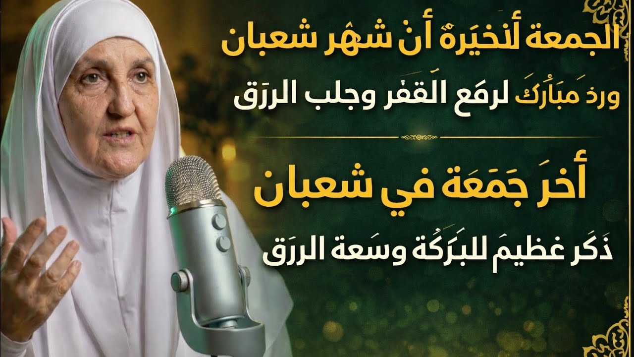 الجمعةُ الأخيرةُ من شهرِ شعبان | وِردٌ مباركٌ لرفعِ الفقر وجلبِ الرزقماہِ شعبان کا آخری جمعہ د ہیفاء