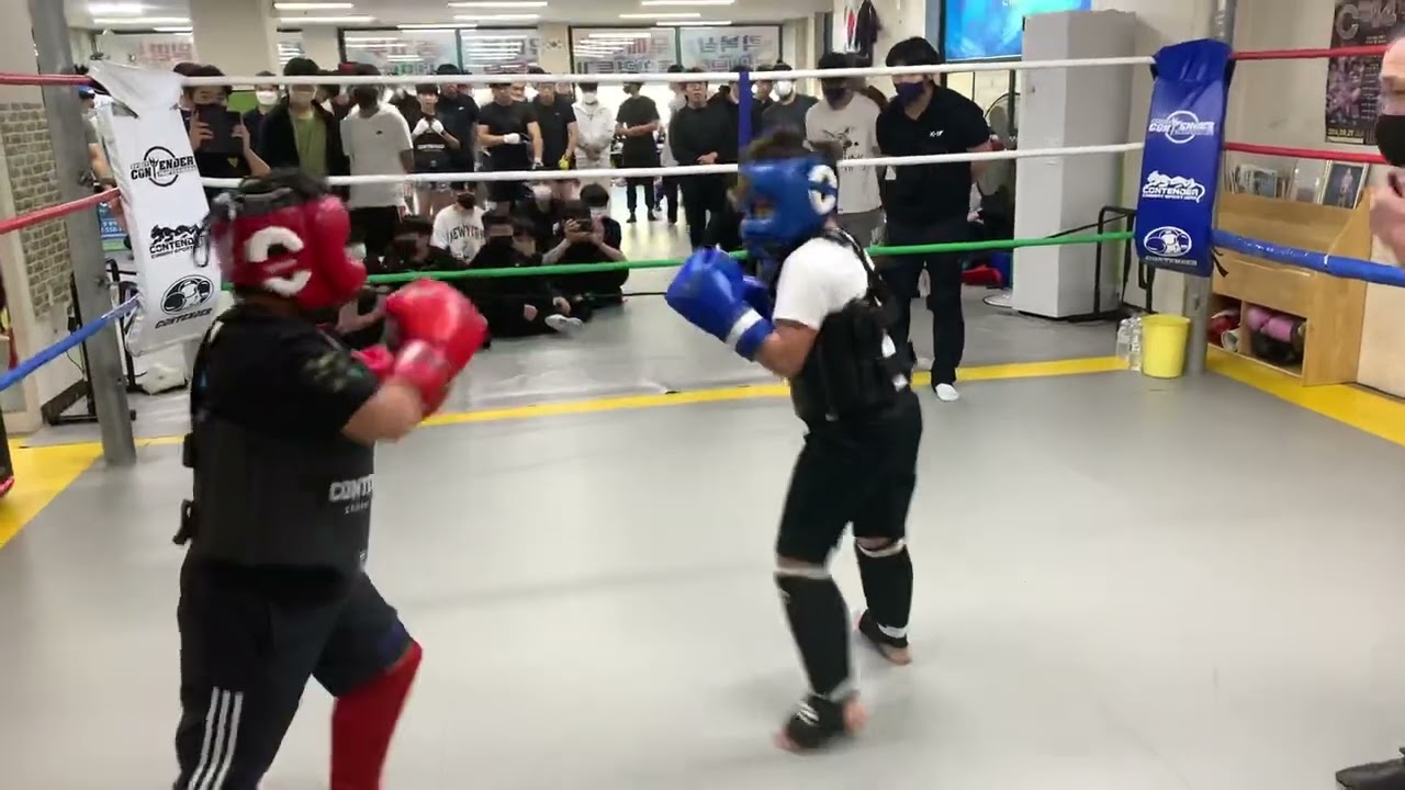 제3회 밀양시킥복싱 생활체육대회초등부 -45kg 레드 JYW 1라운드 박지찬