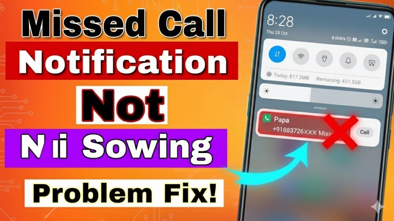 Missed Call Problem Solved in 2 Minutes!सिर्फ एक सेटिंग ऑन करो और Missed Call दिखेगा! 💯