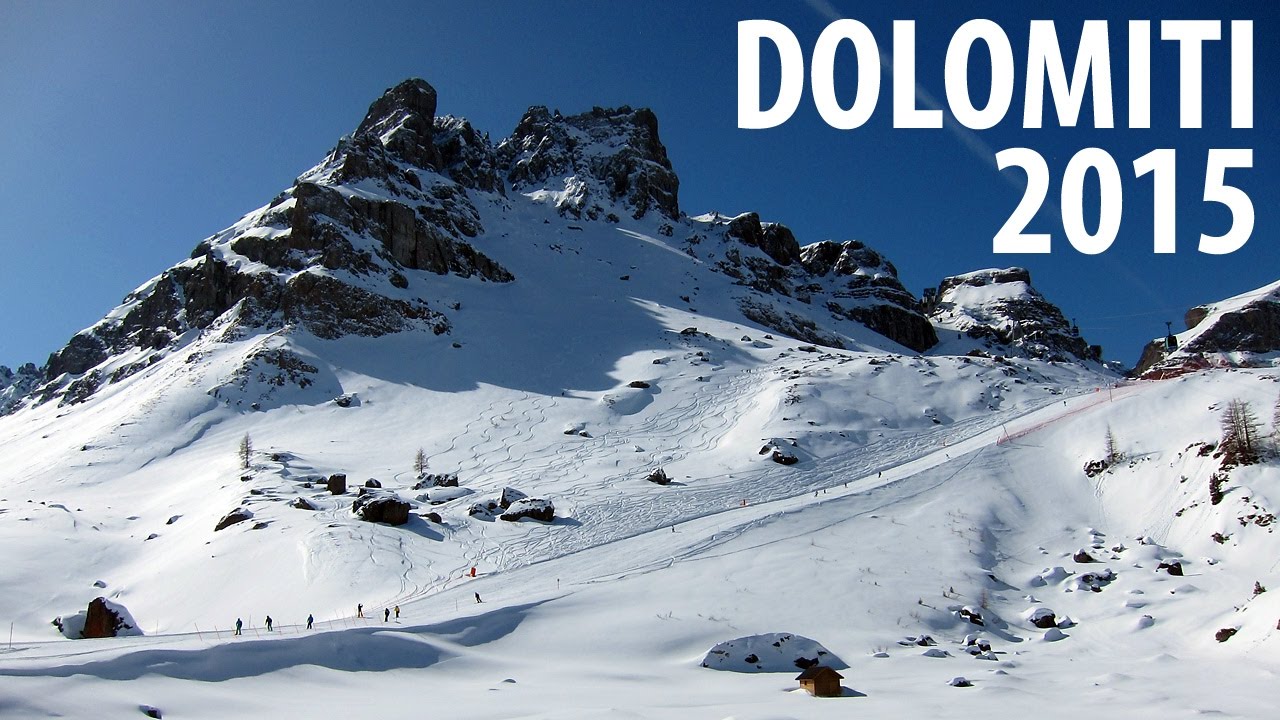Dolomiti 2015 (1) Arabba to Marmolada Ski Crossing with Kids Raw Cut Porta Vescovo to Passo Fedaia
