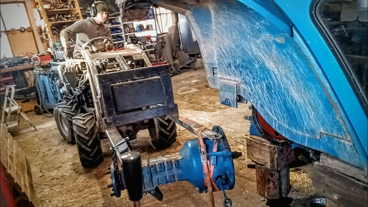 Ford 4600 rear axle seal and rear lights restoration + winter drive in Finnish winter
