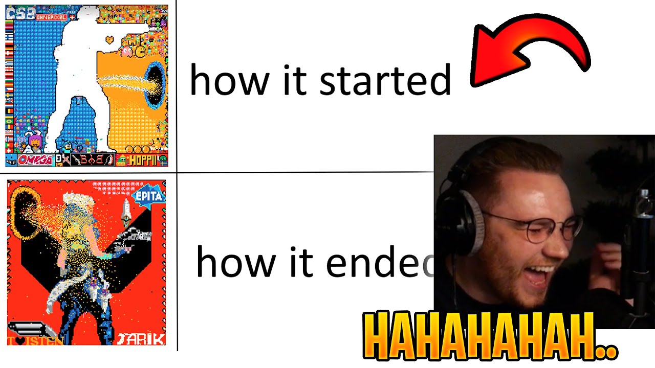 Every OhnePixel Attack on r/place 2023