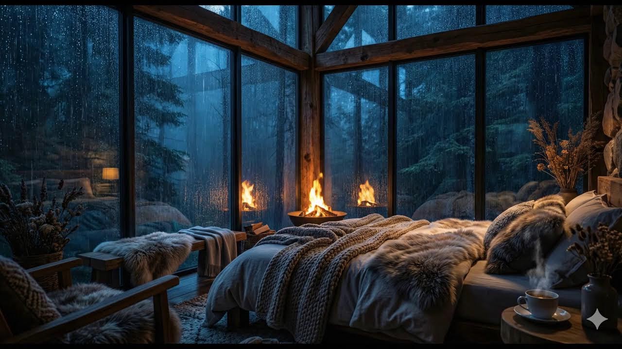 Relax & Sleep Instantly 🌧️ Heavy Rain on Metal Roof & Intense Thunderstorm Sounds for Deep Sleep