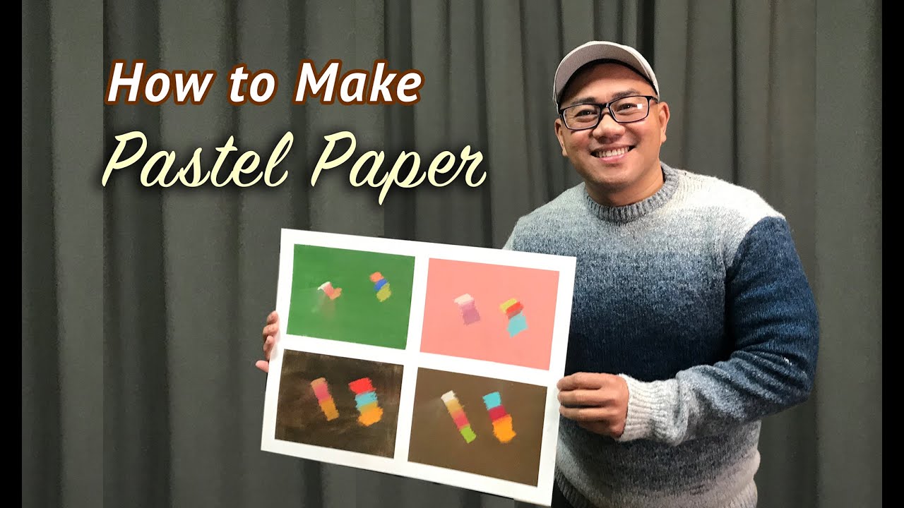 How to Make Pastel Paper.  Vietnamese and Spanish subtitles.
