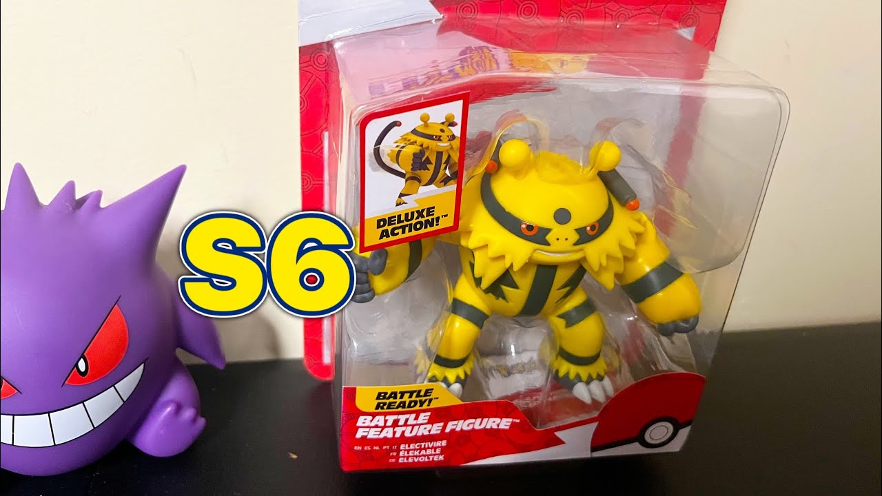 Jazwares Pokémon (S6) Electivire Battle Action figure Review & Unboxing