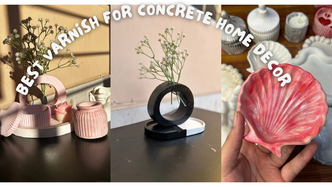 Varnish application on Concrete home decor products | best sealants |bluebird varnish