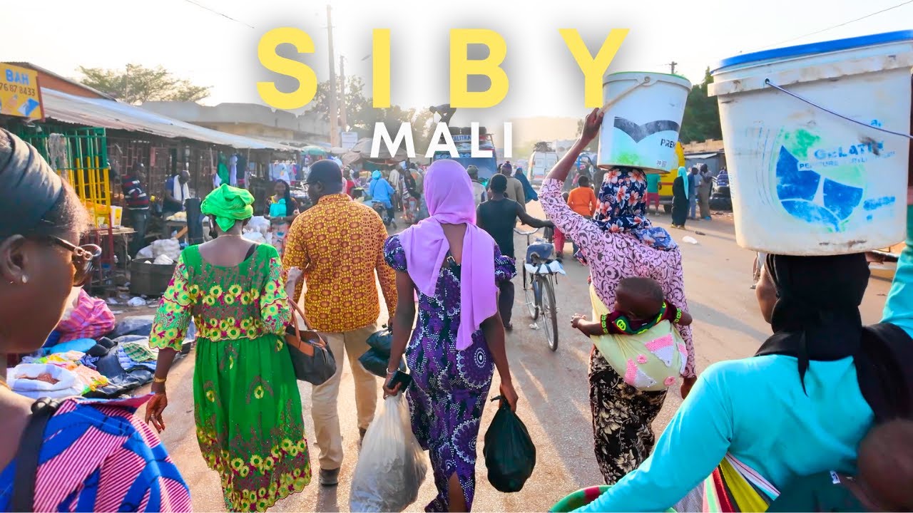 Visiting a HUGE African street market in Mali! | Siby Vlog Mali 🇲🇱