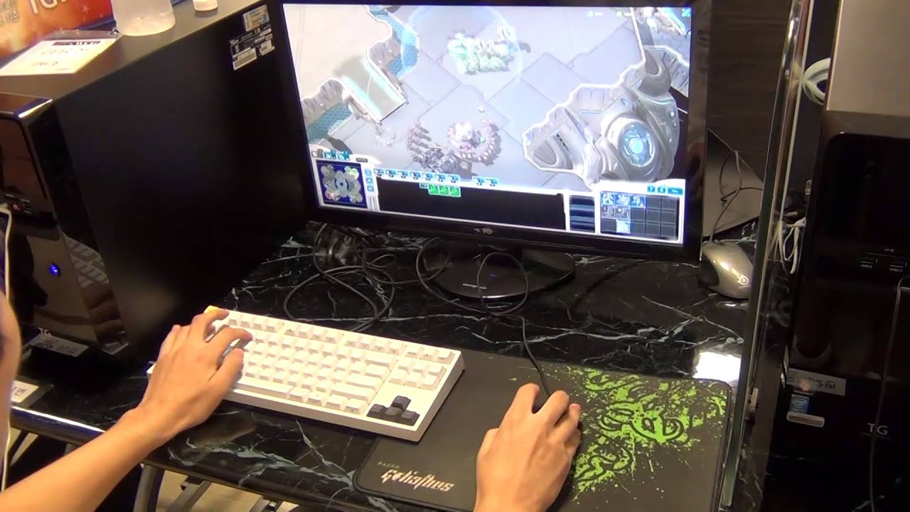 Protoss APM video of sOs - recorded at the WCG Qualifier Korea