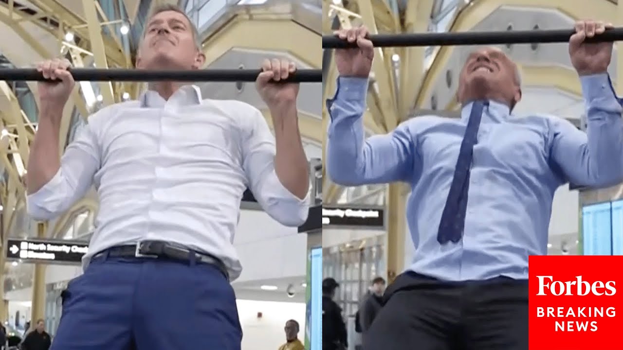 WATCH: RFK Jr. And Sean Duffy Do Pull-Ups At Reagan Airport In Washington D.C.