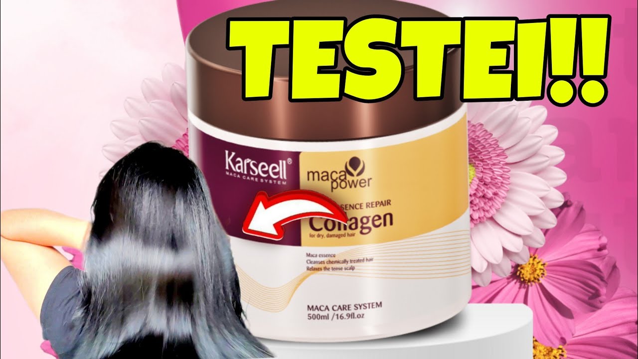 KARSEEL COLLAGEN: como se usa? Máscara maca Power Hair, minha experiência!