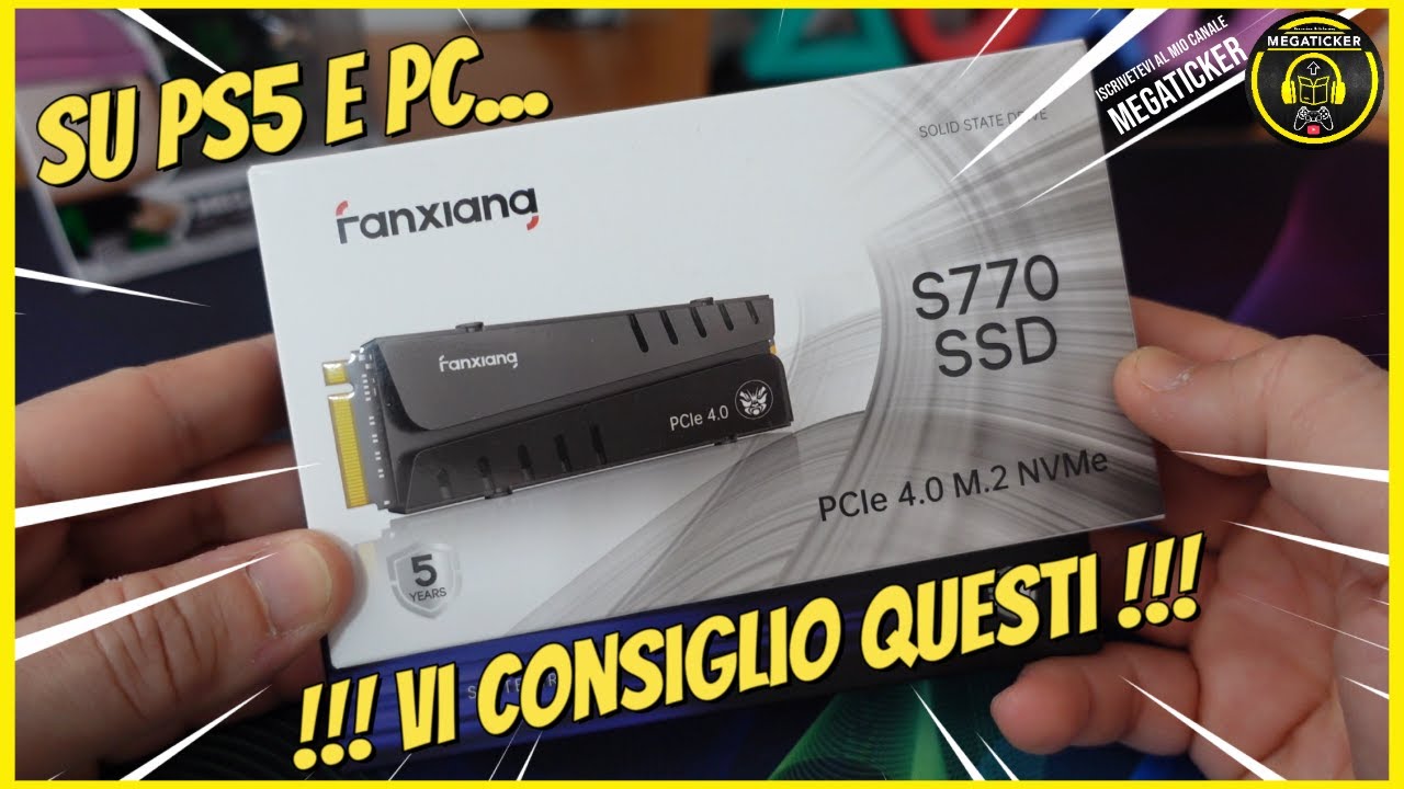 I migliori SSD NVMe Economici per PS5 e PC : Fanxiang Serie S770 e S880 - Tutorial di Montaggio PS5