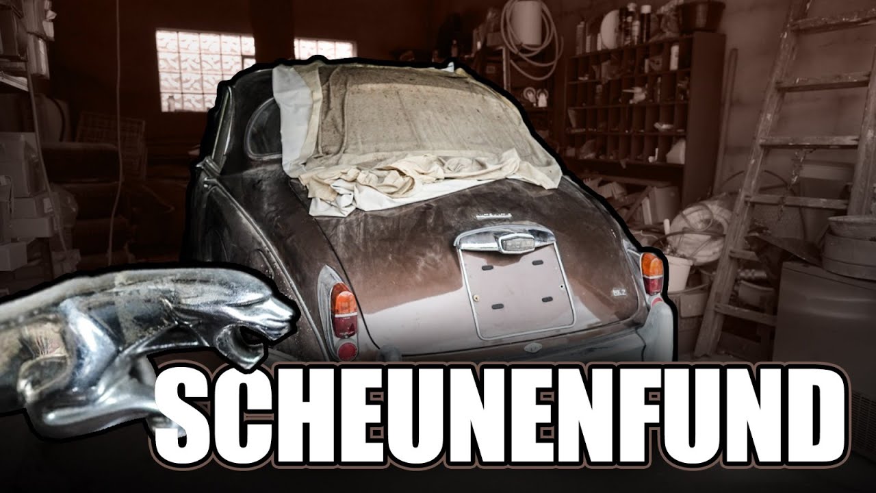 Scheunenfund Jaguar MK2 - über 40 Jahre kein Tageslicht