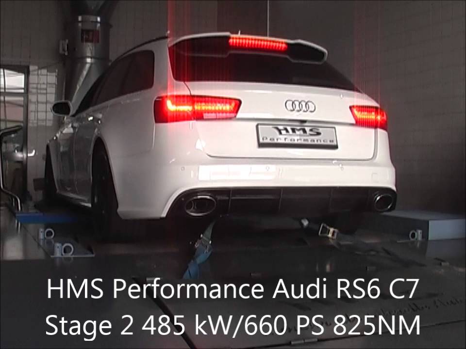 Soundfile HMS Performance Audi RS6 C7 2013 mit Downpipe und Klappenabgasanlage