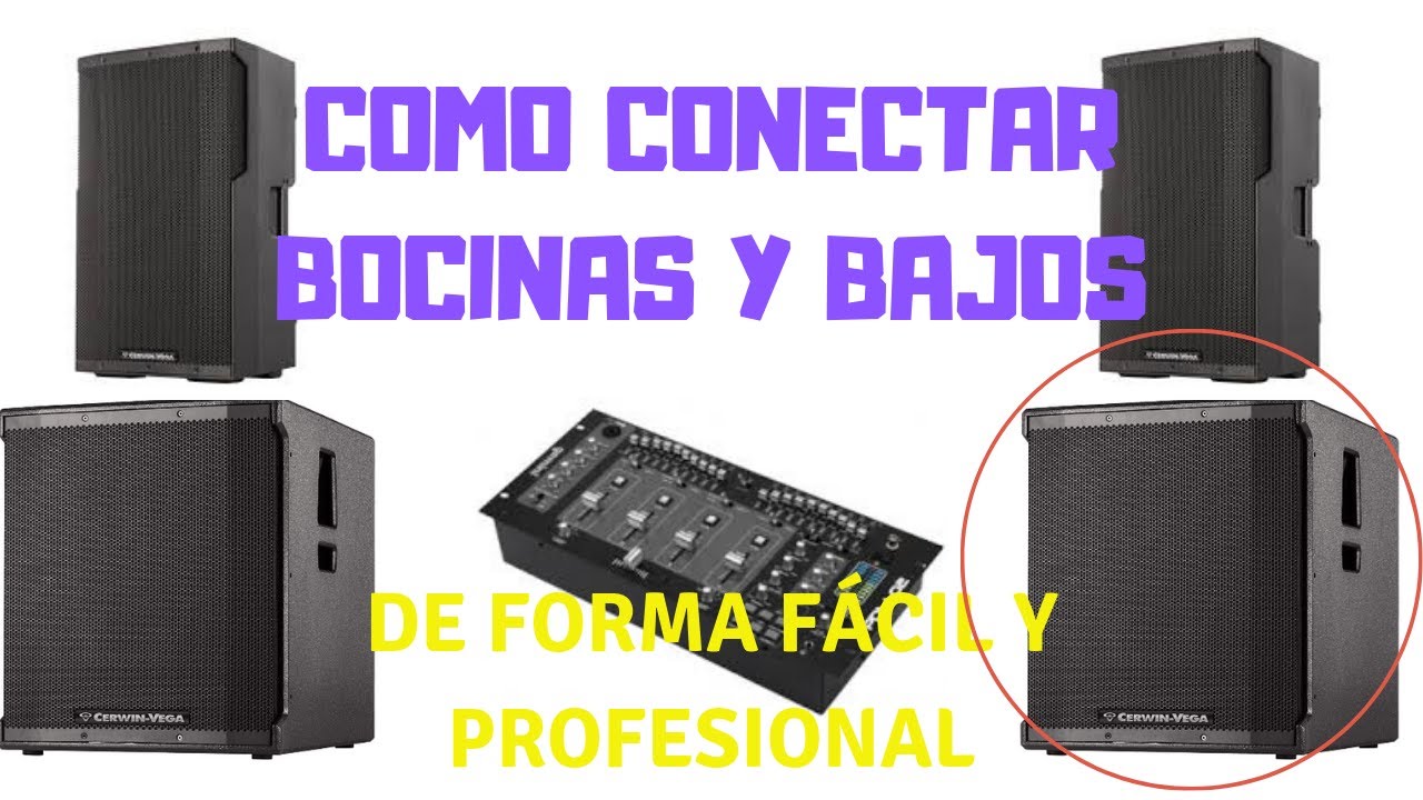 ⭐Como Conectar BOCINAS AMPLIFICADAS🔊 Y BAJOS AMPLIFICADOS🔊 / De manera FÁCIL Y RÁPIDO /⭐