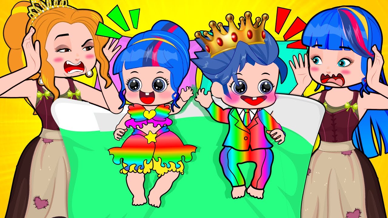 UNSTABLE FAMILY: Poor Princess Life with Cute But Naughty Babies! Hilarious Cartoon Compilation