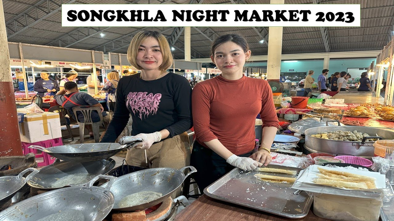 [4K TH]The Best Night Market In Songkhla 2023.