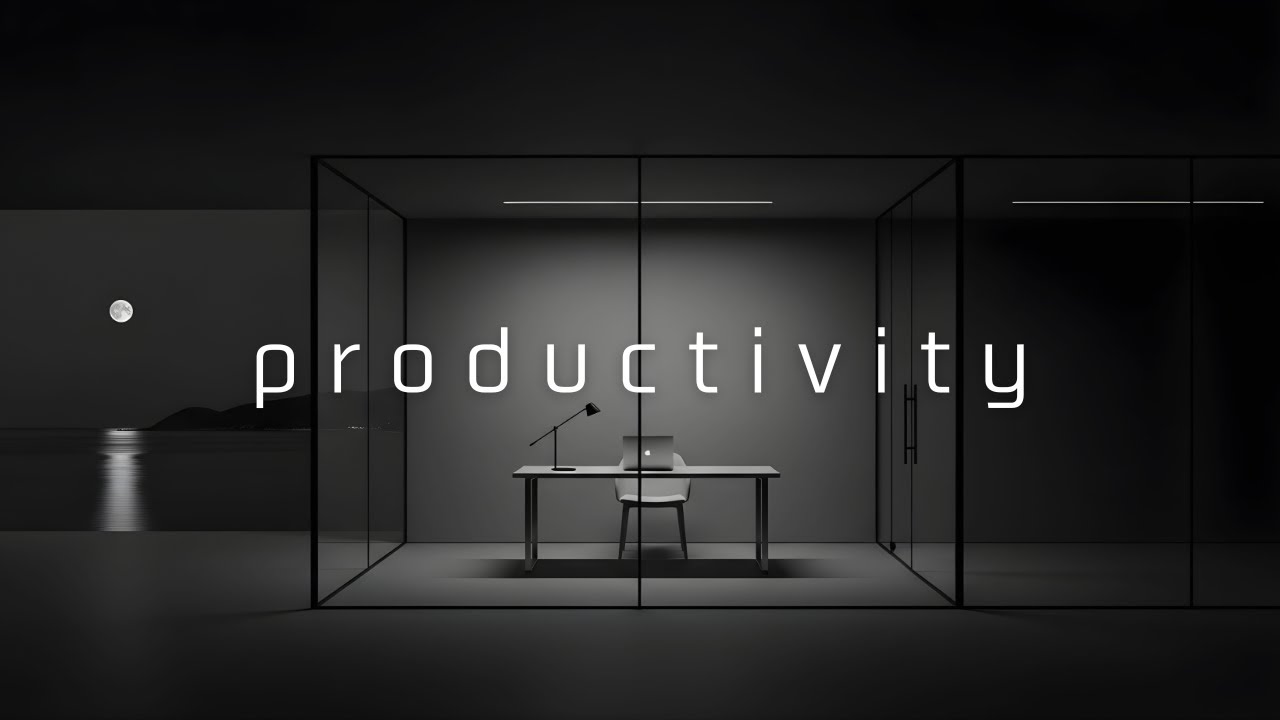 PRODUCTIVITY FOCUS • Minimal Night Office for Deep Work (No Distractions)