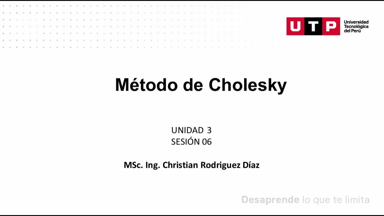 Método de Cholesky