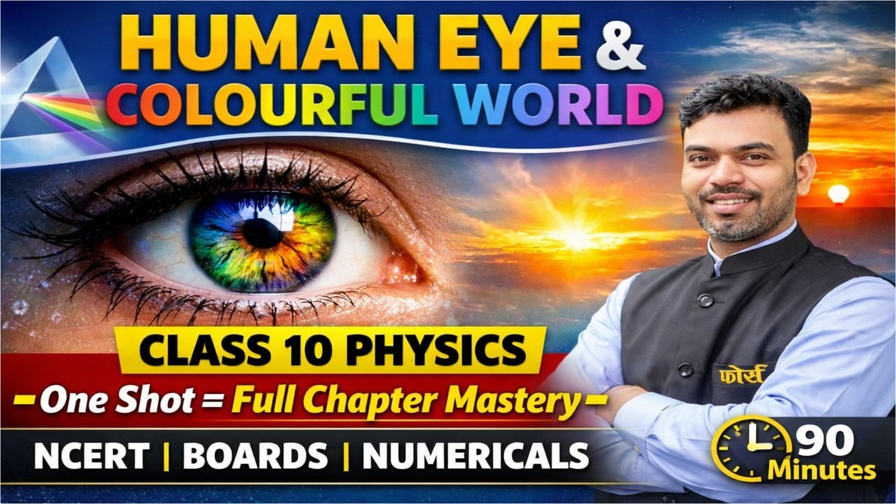 Human Eye and the Colourful World | Class 10 Science Full Chapter in 90 Minutes | NCERT Physics