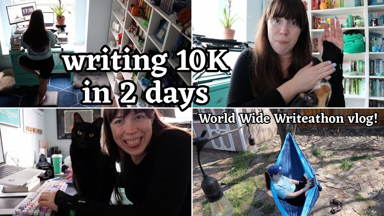 I wrote 10K in 2 days during the World Wide Writeathon! | WRITING VLOG