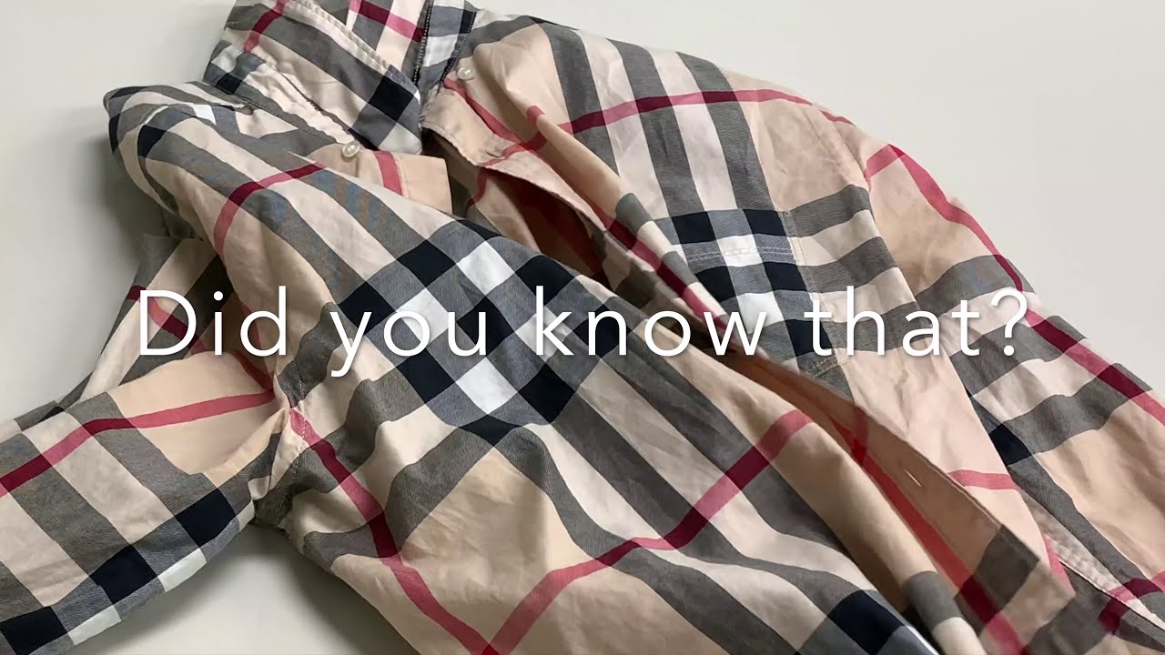 Should I wash my Burberry shirt with water or dry cleaning?