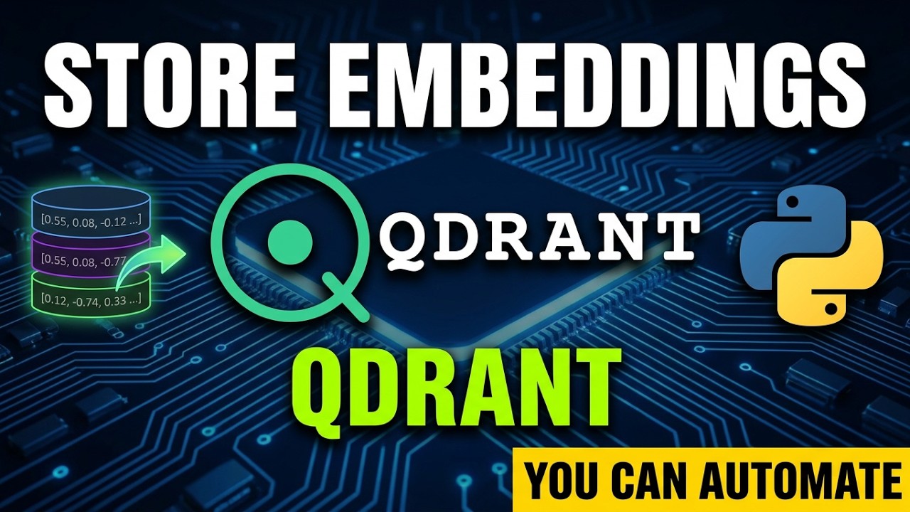 RAG Series | Mini Project | Qdrant | How to Store Embeddings in Vector Database - Episode #5