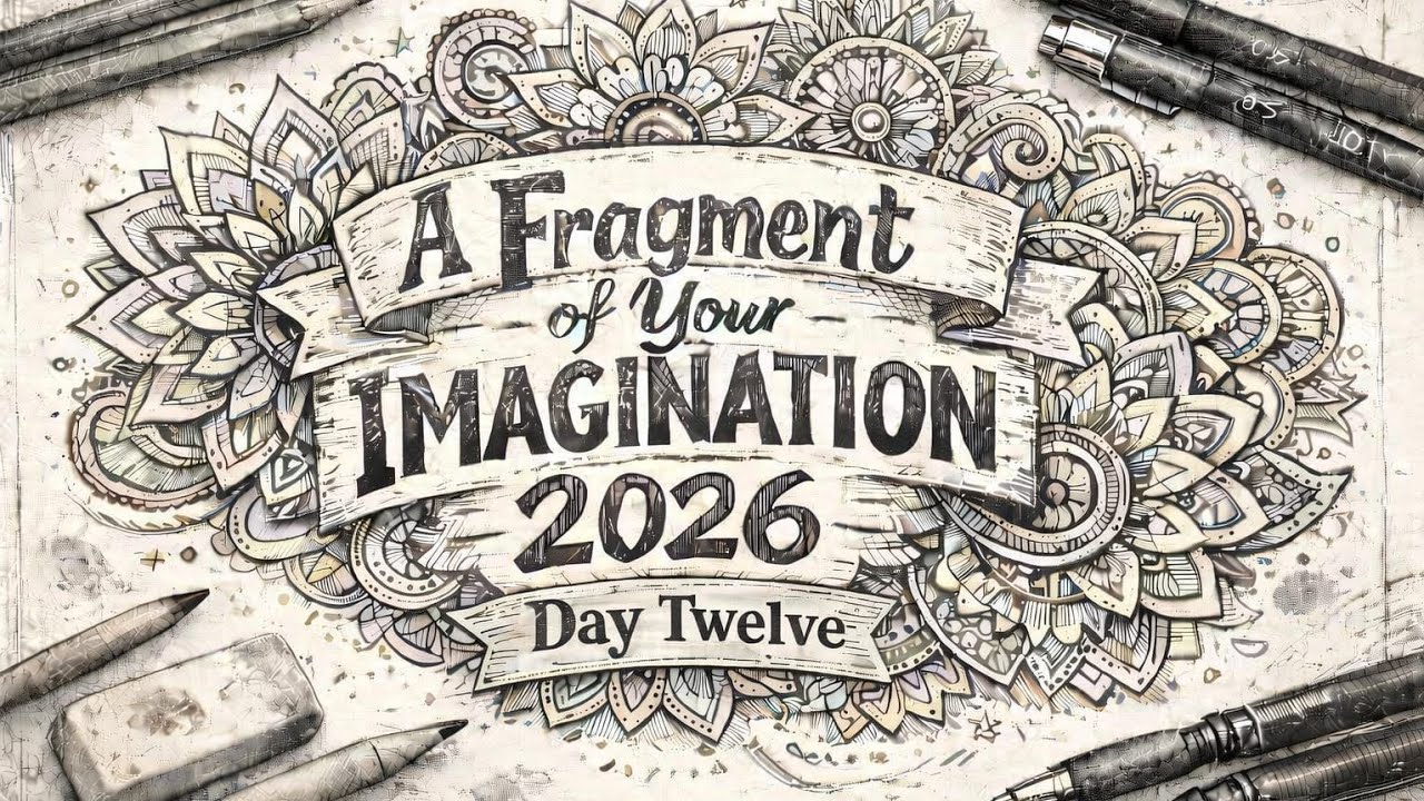 A Fragment of Your Imagination Day 12 #FYIC2026 #evadam #zentangle 