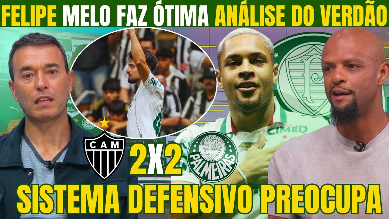 FELIPE MELO FAZ EXCELENTE DA ANÁLISE DO EMPATE DO PALMEIRAS NO BRASILEIRÃO! 