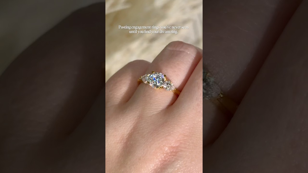 CHERISH | The three stone engagement ring that dreams are made of. 💍💎 #EngagementRingIdeas