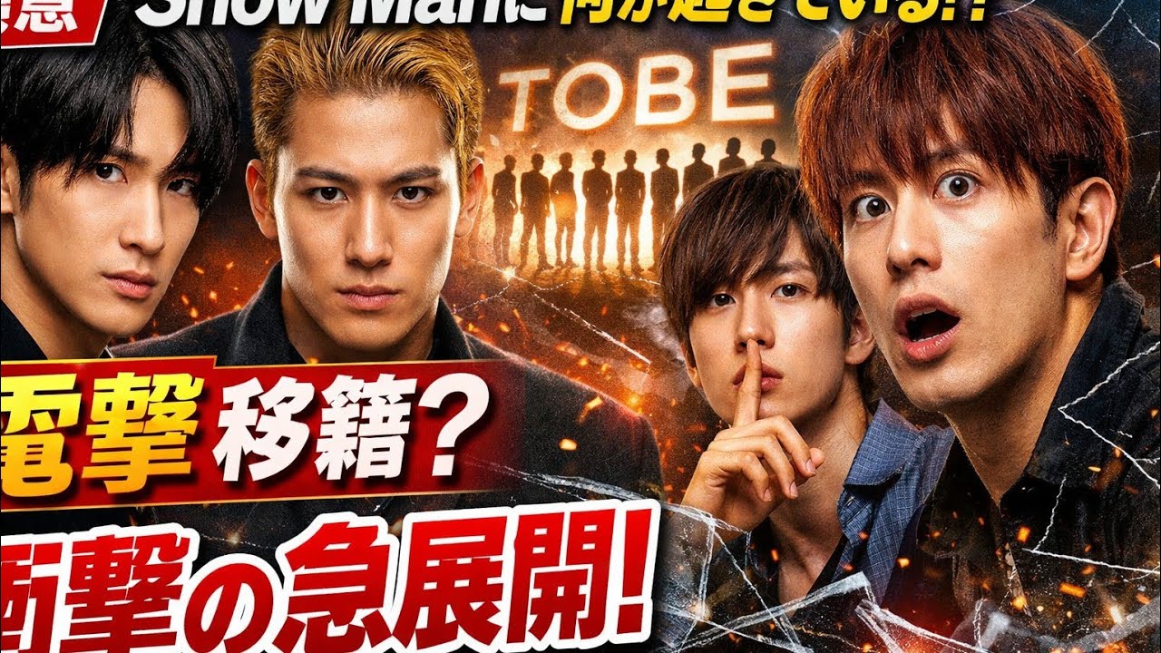 🚨【衝撃】Snow Manに何が起きている!? TOBEとの関係が急浮上…ファン騒然の新展開🔥