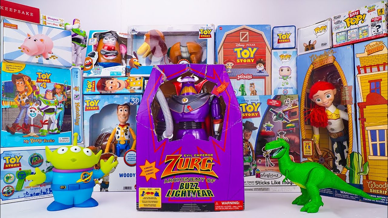 Unboxing Disney Pixar Toy Story toy collection ASMR | Zurg Talking Action Figure & Alien & Rex