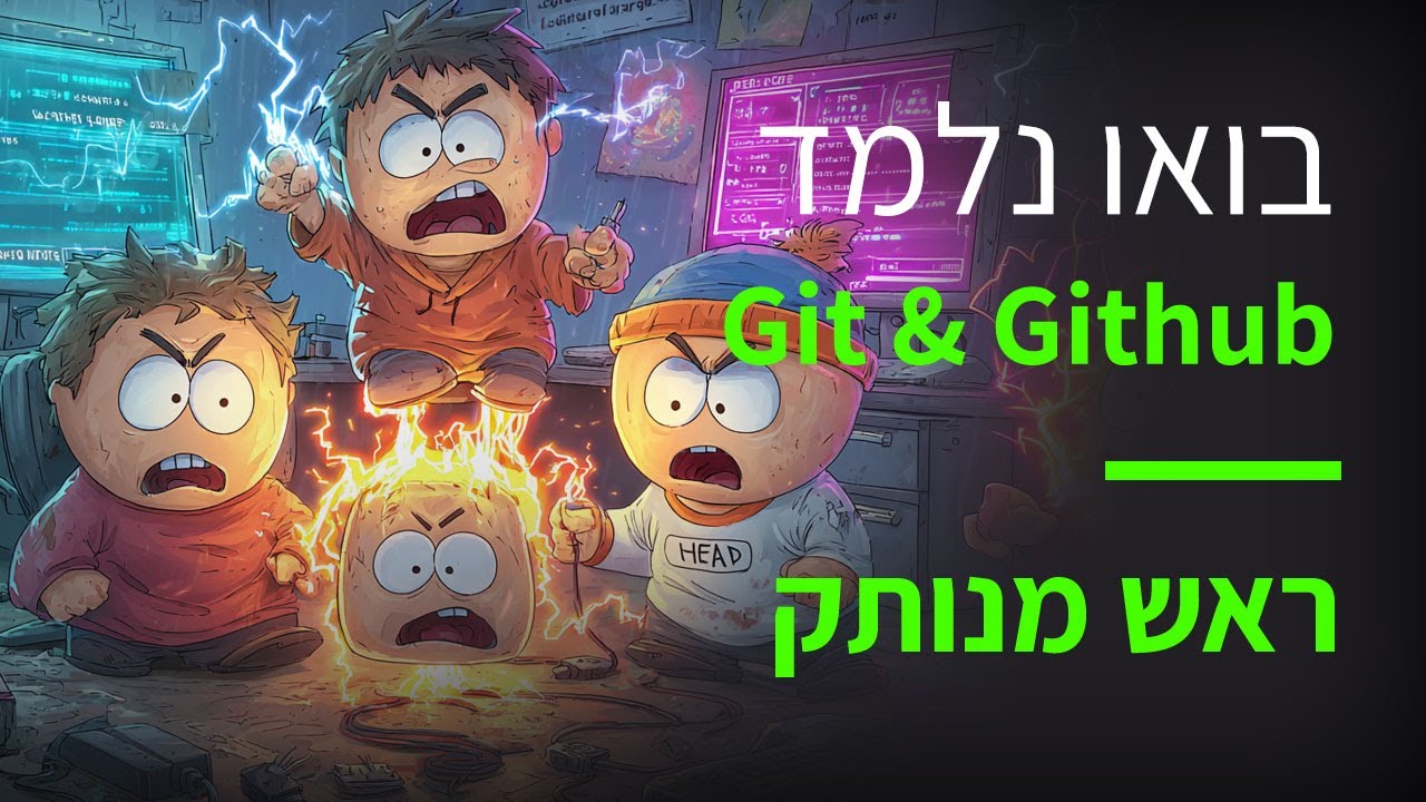 קורס Git & GitHub פרק 53: מחברים מחדש את ה־HEAD