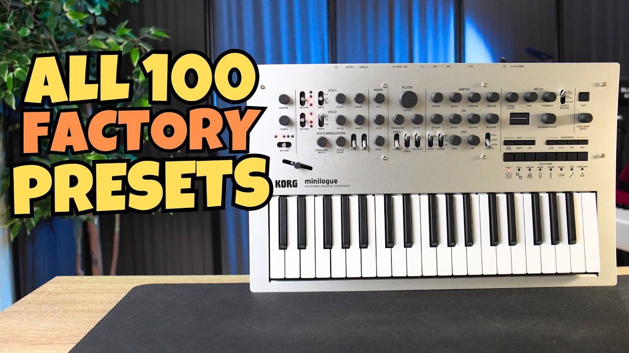 KORG MINILOGUE Rapid Fire Sound Demo