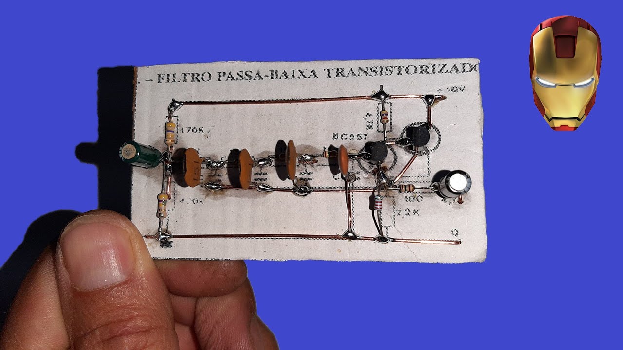 Filtro Passa-Baixa F&aacute;cil de Fazer Usando Apenas Transistores