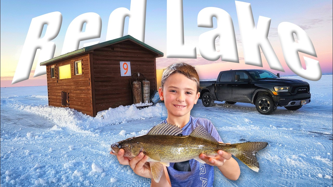 Ice Fishing Red Lake, Minnesota