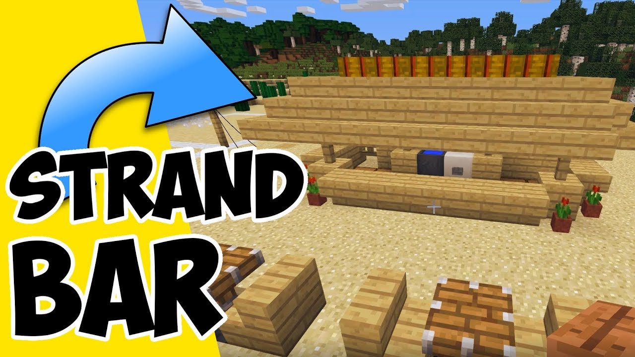Wie baut man eine Strandbar in Minecraft