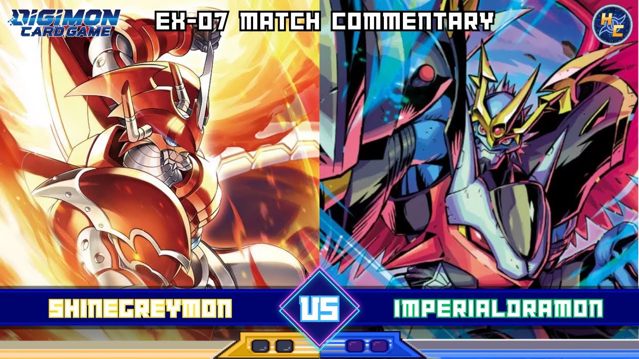 ShineGreymon vs Imperialdramon - EX-07 Matchplay Commentary