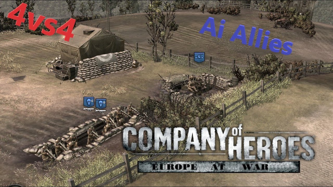 Company of Heroes I Tried Something New And It Crashed 4vs4 Expert [Europe At War Mod]