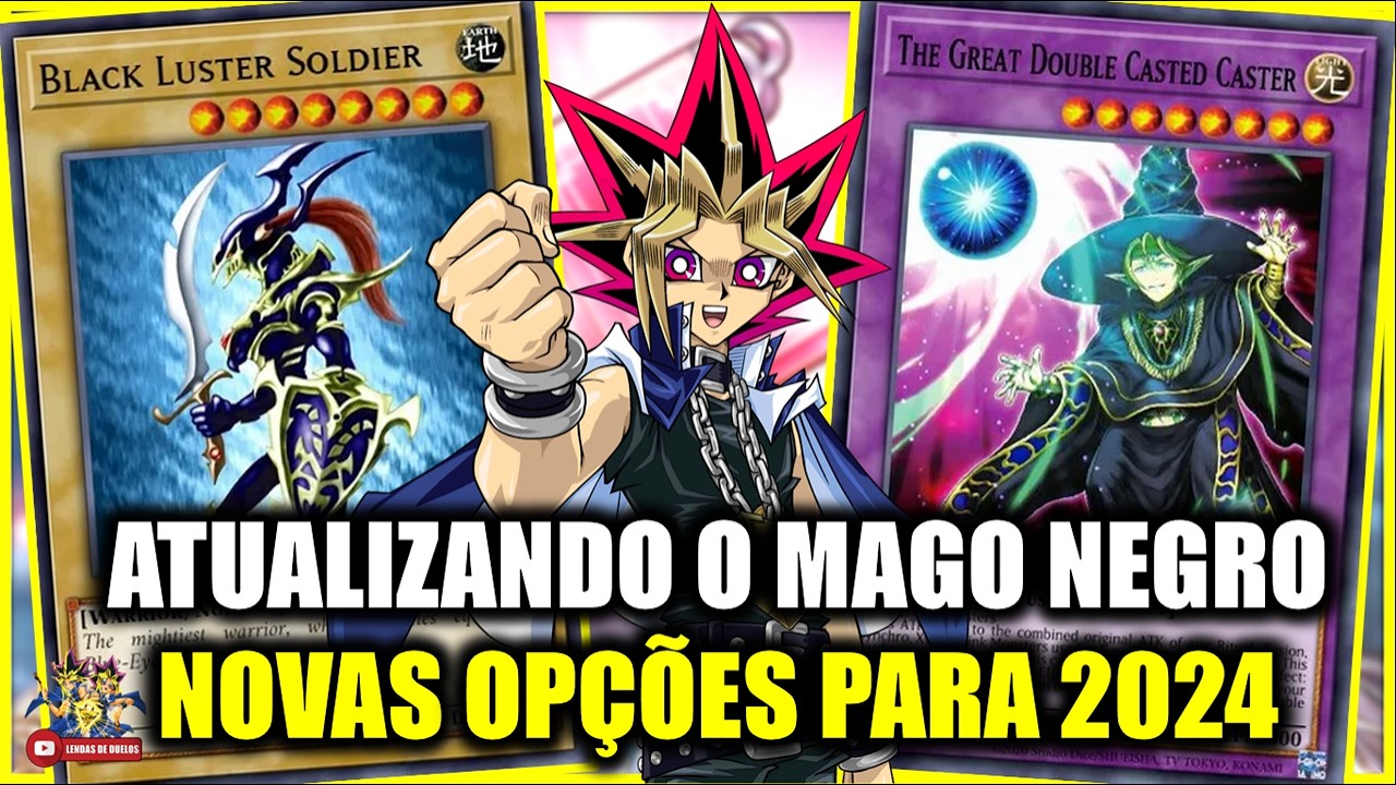 DECK META ATUALIZADO: MELHORANDO O DECK MAGO NEGRO F2P NO YUGIOH! DUEL LINKS EM 2024