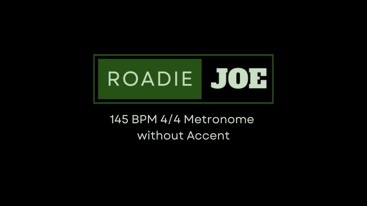 145 BPM Metronome (No Accents) 🎵 Clean Timing & Internal Groove Practice at Home