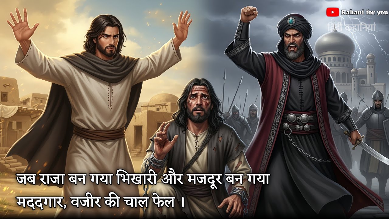 जब राजा बन गया भिखारी और मजदूर बन गया मददगार, वजीर की चाल फेल #hindikahani #puranikahaniya 