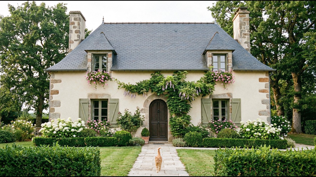 A Ginger Cat Invited Me Into His French Country Home 🐱 Cozy Cottage Ambience #cottagecore #french