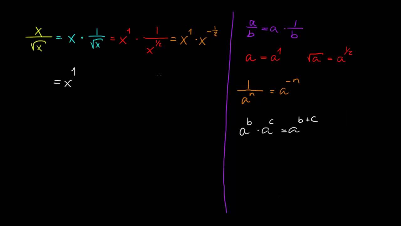Algebra - Forenkling av potenser i brøk