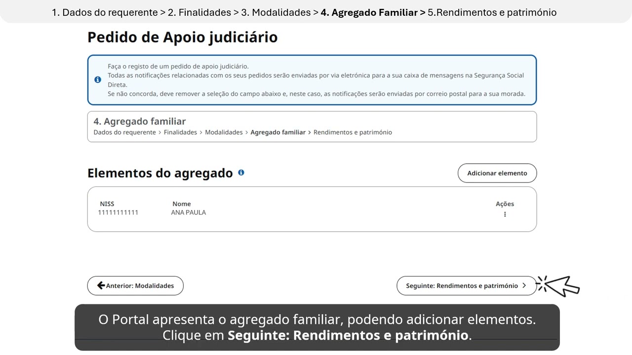 Pedido de Apoio Judici&aacute;rio