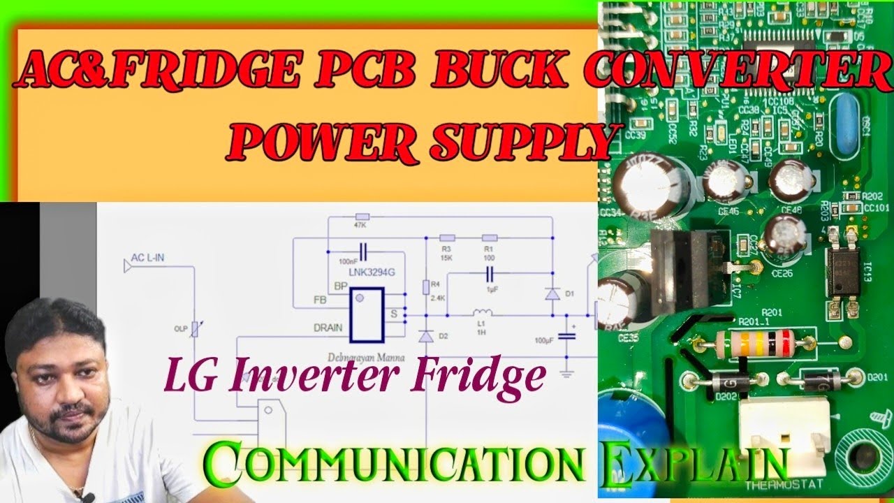 Inverter Fridge & AC Pcb Buck Converter power Supply circuit Explain!