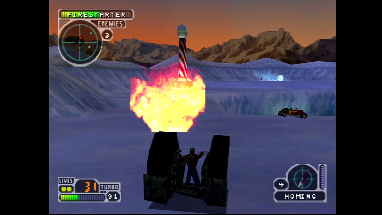 Twisted Metal 3 - PSX - Axel - Full Playrough Movie