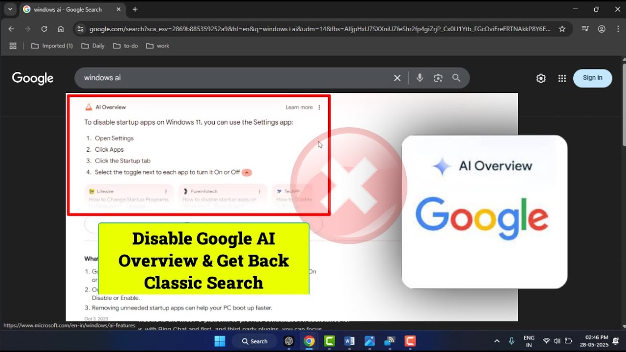 How to Disable AI Overviews in Google Search (Easy Fixes)