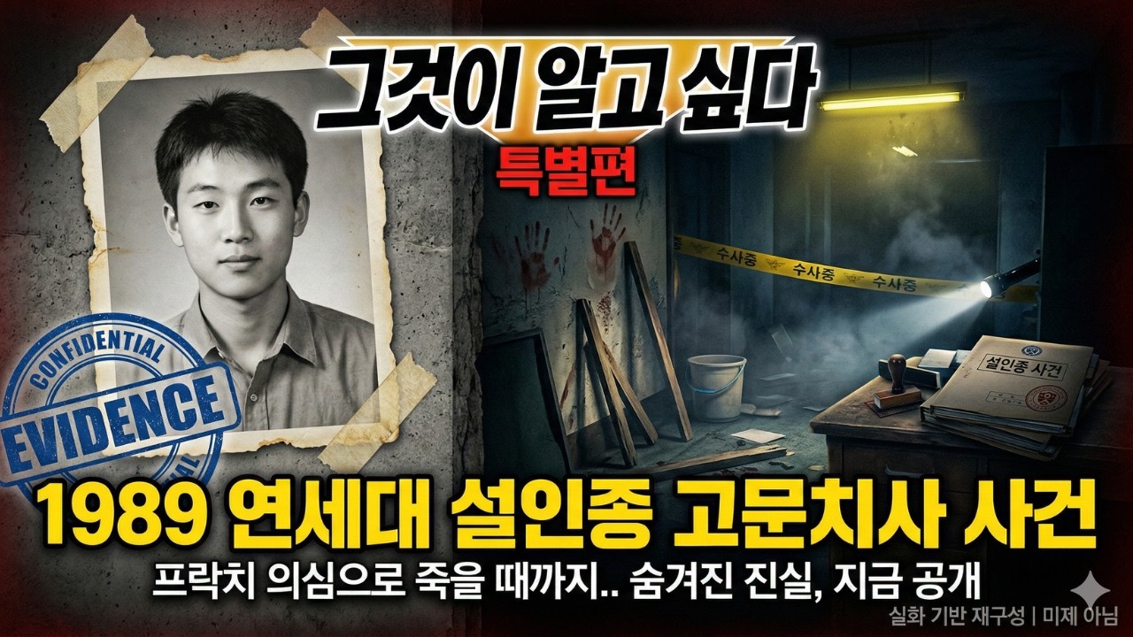 1989년 연세대 동아리방에서 벌어진 충격 실화.. 프락치 의심으로 죽을 때까지 고문당한 설인종 사건