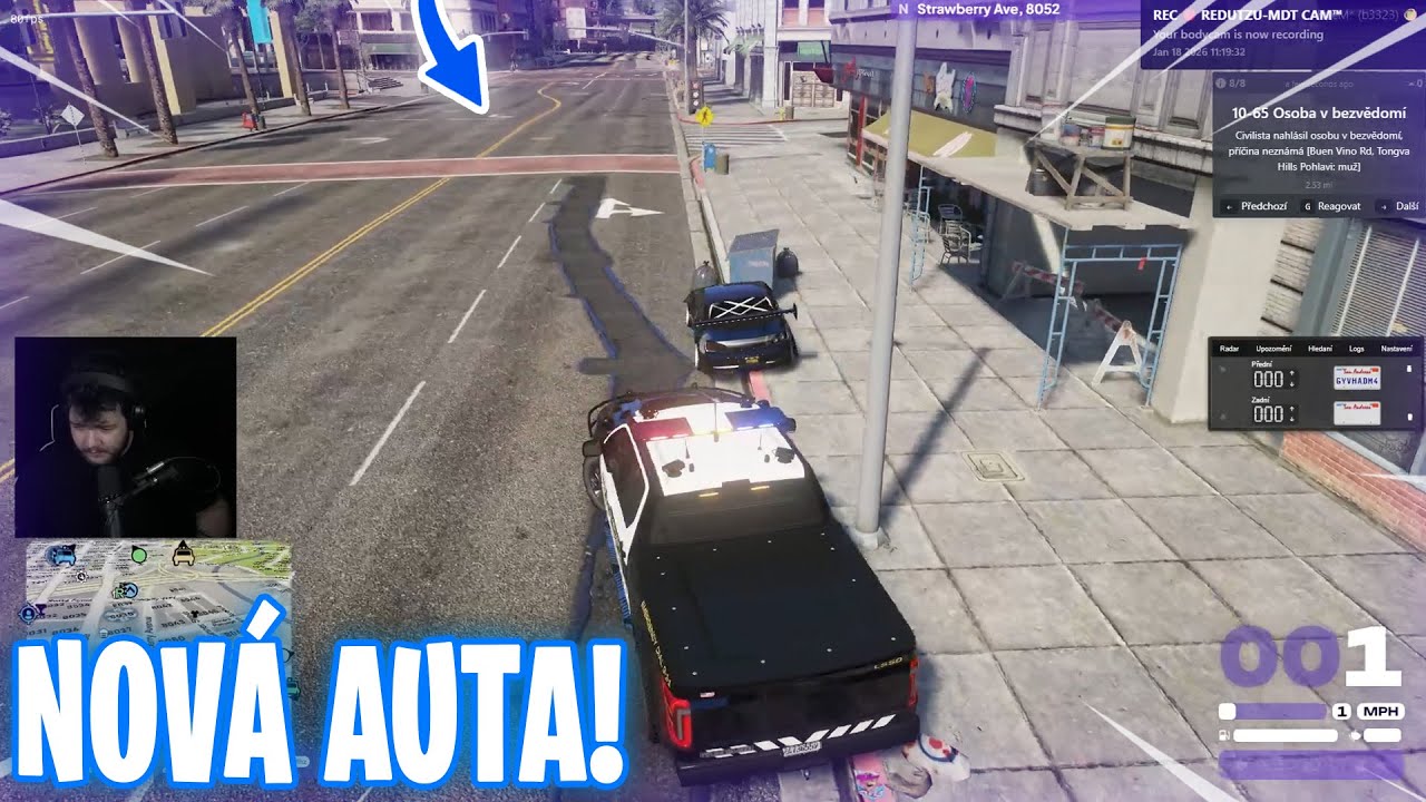 PATROLA V NOV&Yacute;CH AUTECH! HONIČKA A TRAFFIC STOP | COMMUNITY RP