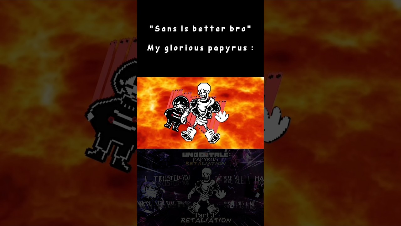 sacrifices of my glorious papyrus 😔 #undertale #papyrus
